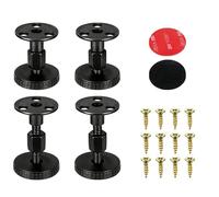 Tadpolez 4Pcs Piedini Regolabili per Mobili 47-64mm | Piedini Metallici con Cuscinetto Antiscivolo | 2 Metodi Installazione (Viti/Senza Fori) | per Tavoli, Letti, Armadi, Divani