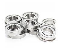 TADZKKIWM 10 PZ F6008ZZ Cuscinetto flangiato 40x68x15mm Cuscinetti a Sfere flangiati a Gola Profonda con Doppia schermatura F6008-2Z F6008Z Z ZZ