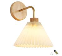 TADZKKIWM Applique da Parete a Batteria Set di 2 Applique Wireless con Telecomando Lampada a LED Non cablata Compatibile Le stanze Decorazione del Soggiorno (Misura