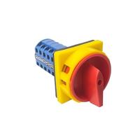 TADZKKIWM Interruttore di commutazione a camme rotanti con Lucchetto a 3 Posizioni, 20 A, 690 V, ON-off-ON, 5 Poli, Contatto in Argento YMW26 LW26GS