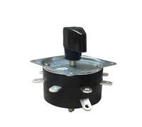TADZKKIWM Interruttore for saldatrice KDH-25/1 * 8 Contattore 8 Posizioni 1 Polo 9 Pin 25A Selettore Rotante for saldatrice Perno in Ottone Placcato Argento