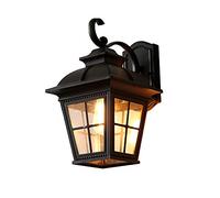 TADZKKIWM Lanterna da Parete for Esterni Europea Impermeabile for Balcone, Luce Esterna Quadrata in Alluminio pressofuso, Porta for, Lampada Cortile