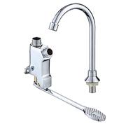 TADZKKIWM - Rubinetti dell'Acqua, rubinetti, Interruttore del Rubinetto a Pedale a Parete Parete Ospedale Laboratorio Fabbrica Singolo Bacino Freddo Piede Acqua-Rubinetto/Piede(Foot And Faucet)