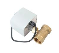 TADZKKIWM Valvola a Sfera motorizzata DN15 DN20 DN25 DN50 220V 12V 24V 3 Fili 2 Controllo Valvola a Sfera elettrica in Ottone Motore in Metallo a Coppia Elevata(Dn40,12VDC)