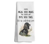 TAEDIN Strofinacci da cucina divertenti con scritta "Every Meal You Make Every Bite You Take 40,6 x 61 cm, regalo per cani per gli amanti dei proprietari di cani, strofinacci assorbenti per la