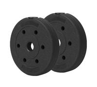 Taeku Dischi Bumper, Coppia di Pesi 30 mm per Sollevamento Pesi e Allenamento Forza, Dischi Hantel in Plastica per Casa e Palestra (2 x 5lbs)