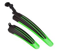 Taeku Parafango Bici Universale Regolabile Bicicletta Mudguard Set Posteriore Anteriore Biciclette per MTB Bicicletta 20-27 Pollici Ruote (Verde)
