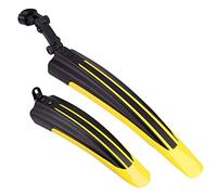 Taeku Parafango Bici Universale Regolabile Bicicletta Mudguard Set Posteriore Anteriore Biciclette per MTB Bicicletta 20-27 Pollici Ruote (Giallo)