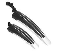 Taeku Parafango Bici Universale Regolabile Bicicletta Mudguard Set Posteriore Anteriore Biciclette per MTB Bicicletta 20-27 Pollici Ruote (Bianco)