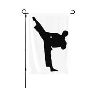 Taekwondo, bandiera della pace con stampa 3D verticale su entrambi i lati, decorazione per la casa, giardino, patio, cortile, prato, bandiera 71 x 101 cm