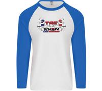 Taekwondo Fighter Misto Arti Marziali Mma Uomo L/S Baseball Maglia
