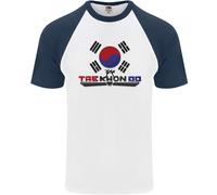 Taekwondo Fighter Mixed Martial Arts MMA Uomo S/S Baseball T-Shirt