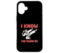Taekwondo Fighter Stile Videogioco Arcade Custodia per iPhone 16 Plus