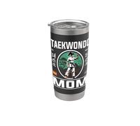 Taekwondo Mom: forza e passione in un design alla moda Bicchiere termico in acciaio inox doppia parete