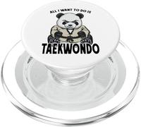 Taekwondo Panda Tutto quello che voglio fare è un simpatico orso PopSockets PopGrip per MagSafe