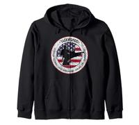 Taekwondo Tenets Vintage | Distressed USA Bandiera Martial Arts Felpa con Cappuccio