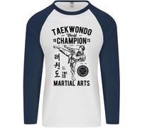 Taekwondo World Champion Arti Marziali Mma Uomo L/S Baseball T-Shirt