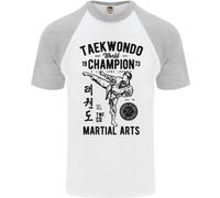 Taekwondo World Champion Arti Marziali Mma Uomo S/S Baseball T-Shirt