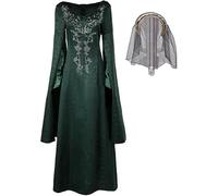 Taeyue Alicent Hightower Costume da donna drago regina Alicent Cosplay vestito accessorio abbigliamento medievale per Halloween Party M