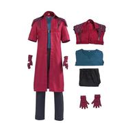 Taeyue Devil Red Set completo rosso DMC Outfit Cosplay Costume Halloween Carnevale Vestito Uomo XS