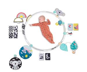 Taf Toys All Around Me Activity Hoop. Developmental Hoop, Perfect for Newborns & Up, With 24 Developmental Activities. Designed To Promote Baby’s Senses, Motor Skills & Cognitive Development.