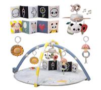 Taf Toys Fantasy Bloom Palestra con archi luminosi a LED, mobile musicale portatile (melodie rilassanti 20 minuti), giocattoli interattivi sensoriali, libro per bambini su entrambi i lati e morbido