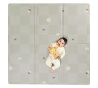 Taf Toys Fold & Play - Tappetino da gioco reversibile in schiuma, ultra resistente, impermeabile, superficie imbottita, pieghevole, ideale per neonati e bambini, 140 x 140 cm