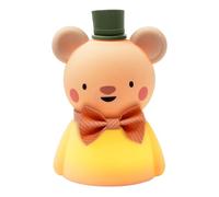 Taf Toys Little Bear - Lampada da notte ricaricabile in morbido silicone con tre impostazioni di luminosità, ricaricabile tramite USB, per bambini, bambini da 0 mesi in su