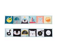 Taf Toys North Pole Tummy Soft Double Sided Activity Book. Includes Baby Safe Mirror, Crinkle Textures and a Soft Baby Teether. 0 months +
