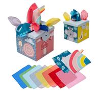 Taf Toys Sensory Wonder Tissue Box For Infants & Toddlers, Colourful Pull Scarve