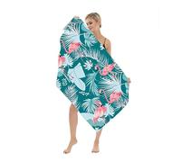 TAFACE 150 x 70 cm, asciugamano da spiaggia in microfibra, ad asciugatura rapida, senza sabbia, per adulti, viaggi, piscina, spiaggia