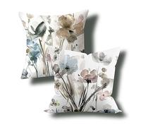 TAFACE 2 federe per cuscini per piante, federe corte in peluche ad acquerello, semplici federe decorative per il soggiorno, adatte per divani e vetrate (45 x 45 cm)