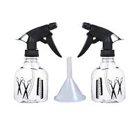 TAFACE 2 flaconi spray da 250 ml, spray in plastica, flacone spray con punta spray regolabile, a prova di perdite, a lunga durata, spruzzatore ricaricabile, con imbuto
