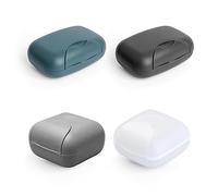 TAFACE 4 portasapone portatile, impermeabile e a prova di perdite, porta sapone da bagno con coperchio, 4 colori