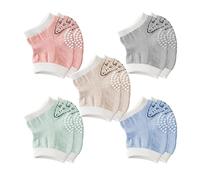 TAFACE 5 paia di Ginocchiere,Ginocchiere Antiscivolo Ginocchiere Estensibili, Ginocchiere Per Bambino Strisciante, Verde, Rosa, Grigio chiaro, Blu, Cachi, 10 * 10 * 5cm