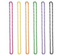 TAFACE 6 collane di perle al neon, rosa rossa, verde frutta, arancione, giallo, viola, nero, vintage anni '80, collane da festa, accessori moda, Plastica