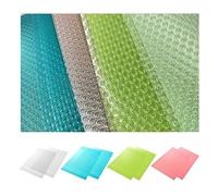 TAFACE 8 tappetini da frigo ritagliabili, tappetini da cucina antiscivolo, tappetini per cassetti, tovagliette multiuso, 4 colori (45 x 29 cm)