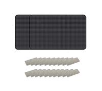 TAFACE Confezione da 2 tende parasole per auto, anti-UV, protezione solare per finestre, con fissaggio magnetico, tende oscuranti e isolanti termici (nero), 20*15*1cm