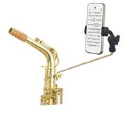 TAFALAA Supporto per telefono per sassofono contralto/tenore con clip per sax lira supporto per telefono quadrato 4 mm x 4 mm presa angolo regolabile