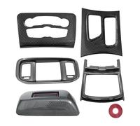 TAFASVCVMK per Dodge per Charger 2015+ Copertura Climatizzatore Centralizzato dello Schermo Navigazione Rivestimento Pannello Cambio Accessori Decorativi(Carbon Fiber Look)