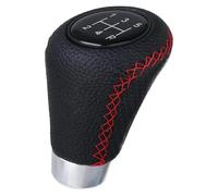 TAFASVCVMK Pomello Del Cambio Per Auto Manuale Universale A 5 Velocità Per Interni In Vera Pelle Pomello Del Cambio Per Auto Con Punto Rosso cuffia leva cambio