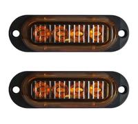 TAFASVCVMK specchietto retrovisore Per Camion Rimorchi Roulotte Camper 2 Pezzi 4 LED Luce Posizione Laterale Ingombro Indicatore Arancione 12 V-24 V
