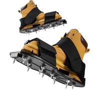 Tafatee Gunite - Scarpe a spillo con punte corte da 3/4", completamente assemblate in resina epossidica, perfette per pavimenti in resina epossidica, colore nero