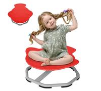 TaFoyu Sedia Sensoriale Prodotti Sensoriali per L'autismo Giocattoli Sensoriali Sedia Rotante Autismo Sedia Rotante per Bambini Sedia Girevole per L'allena (Rosso)