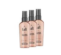 Taft Il siero Gliss Schwarzkopf Frizz Away (3 x 75 ml), anti-crespo offre fino a 24 ore di controllo dell'crespo, garantisce capelli antistatici e districati