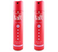 taft Lacche Per Capelli GLANZ Spray 2 x 250 ml Effetto Lucentezza Vegan