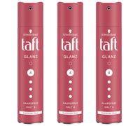 Taft Lucido Spray Capelli Tenuta 4 fino A 24h Splendente 250g 3er Pacchetto