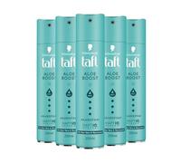 TAFT Spray per capelli Aloe Boost con complesso di aloe vera e niacinamide, grado di tenuta 4 (5 x 250 ml), spray styling per tutti i tipi di capelli, spray per capelli senza siliconi per una tenuta