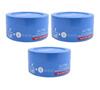 Taft ULTRA Styling Wax 3 X 75Ml Cera Per Capelli Fino A 24H Di Controllo Vegana