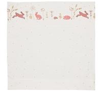 Taftan Babybettwäsche 'Hello World' rosa beige 80 x 80